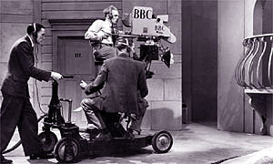 An Emitron camera in use by the BBC
