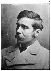 A photograph of H.G. Wells
