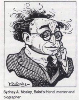 A caricature of Sydney Moseley