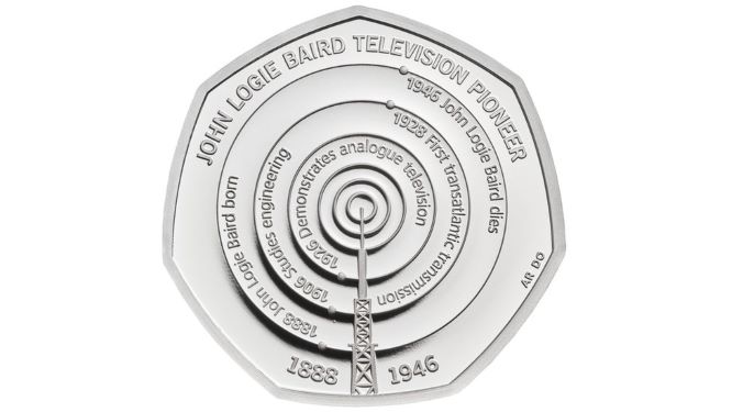 2021 John Logie Baird 50 pence coin